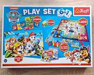 Gra Psi Patrol 6w1, Trefl zestaw gier Paw Patrol,puzzle,domino,ludo