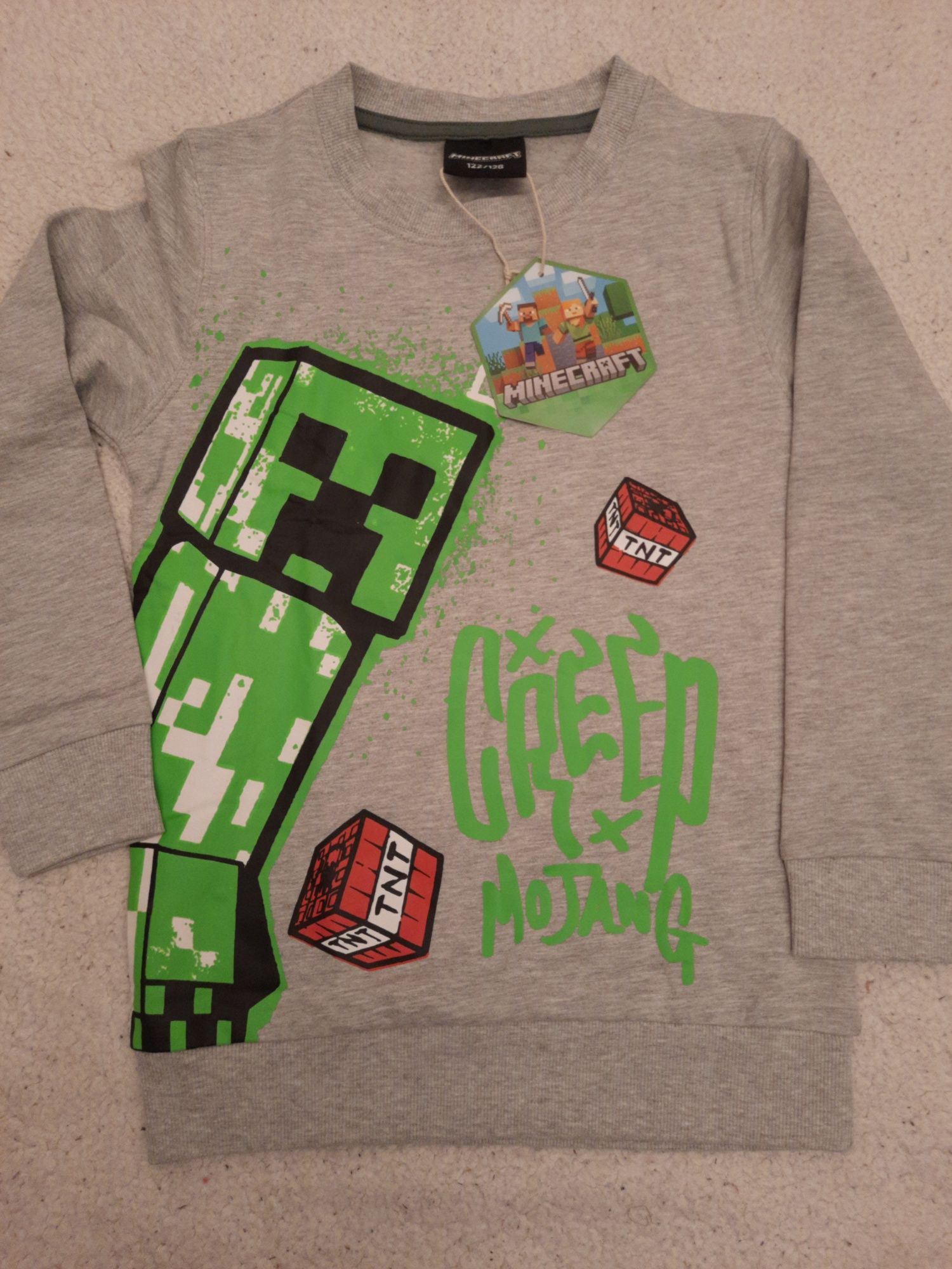 Minecraft spodnie,bluza nowe 110/116,122/128 ,134/140 ,146/152