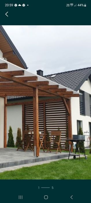 Pergole zadaszenie tarasu wiata