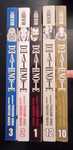 Mangá Death Note vol 1-3 e 10 e 12