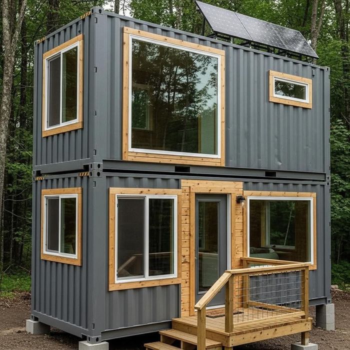 Domki letniskowe z kontenerów morskich ! Stwórz swoje cztery ściany !