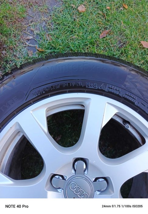 Koła do audi Q5 alufelgi wraz z oponami 235/65/r17. Opony z 2024r