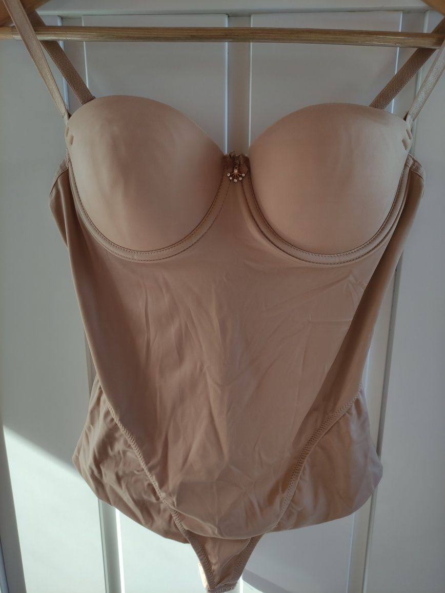 Cielisty piękny gorset Unikat model Lorena 80b