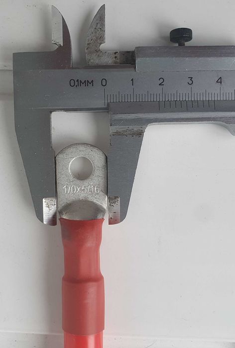 Силіконовий кабель-перемичка 6 AWG, 4 AWG, 2 AWG, M6, 20 см