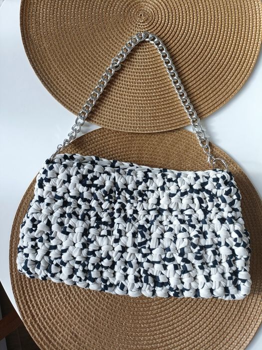 Torebka pleciona na ramię handmade