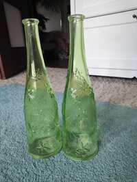 Wazon wazony zielony niebieski butelka ozdoba szklana Emma Dafnes Ikea