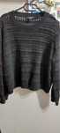 Sweter damski ażurowy czarny L 44/46