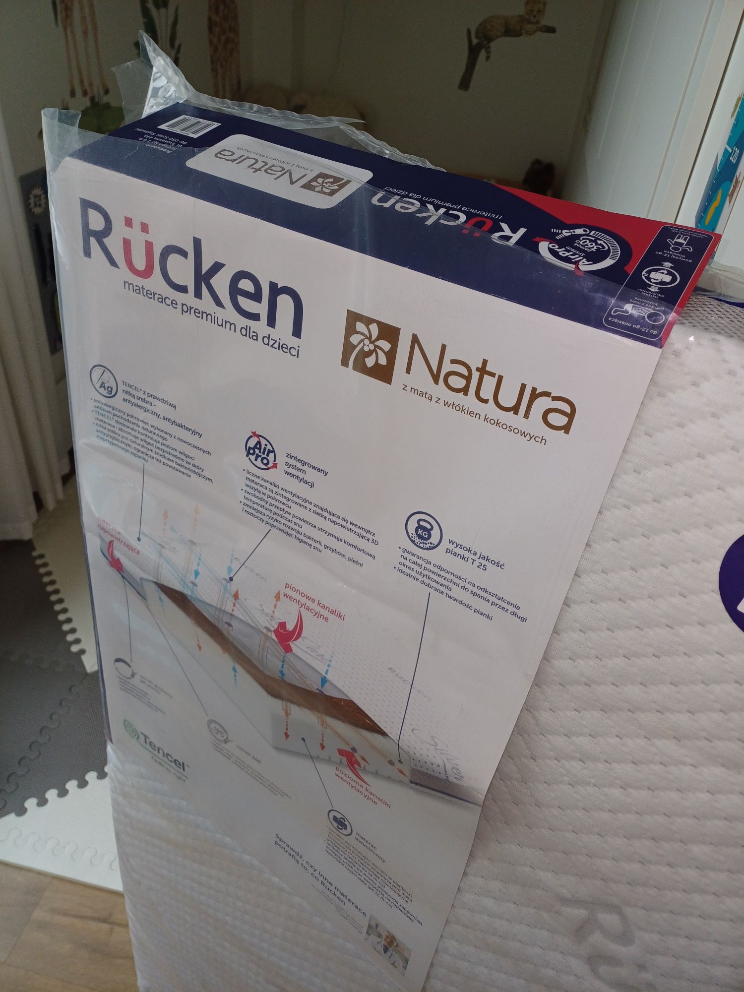 Materac Rucken Natura kokos 120x60