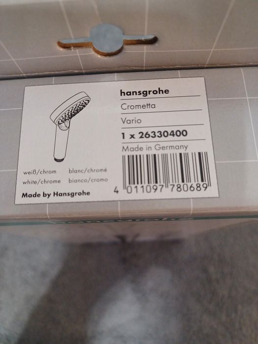 Sluchawka prysznicowa hansgrohe nowa