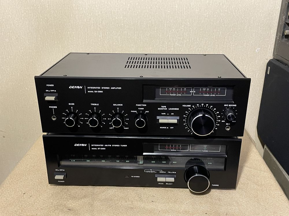 Японский красивый HI-FI усилитель + тюнер DENON SA-2980 + ST-2980