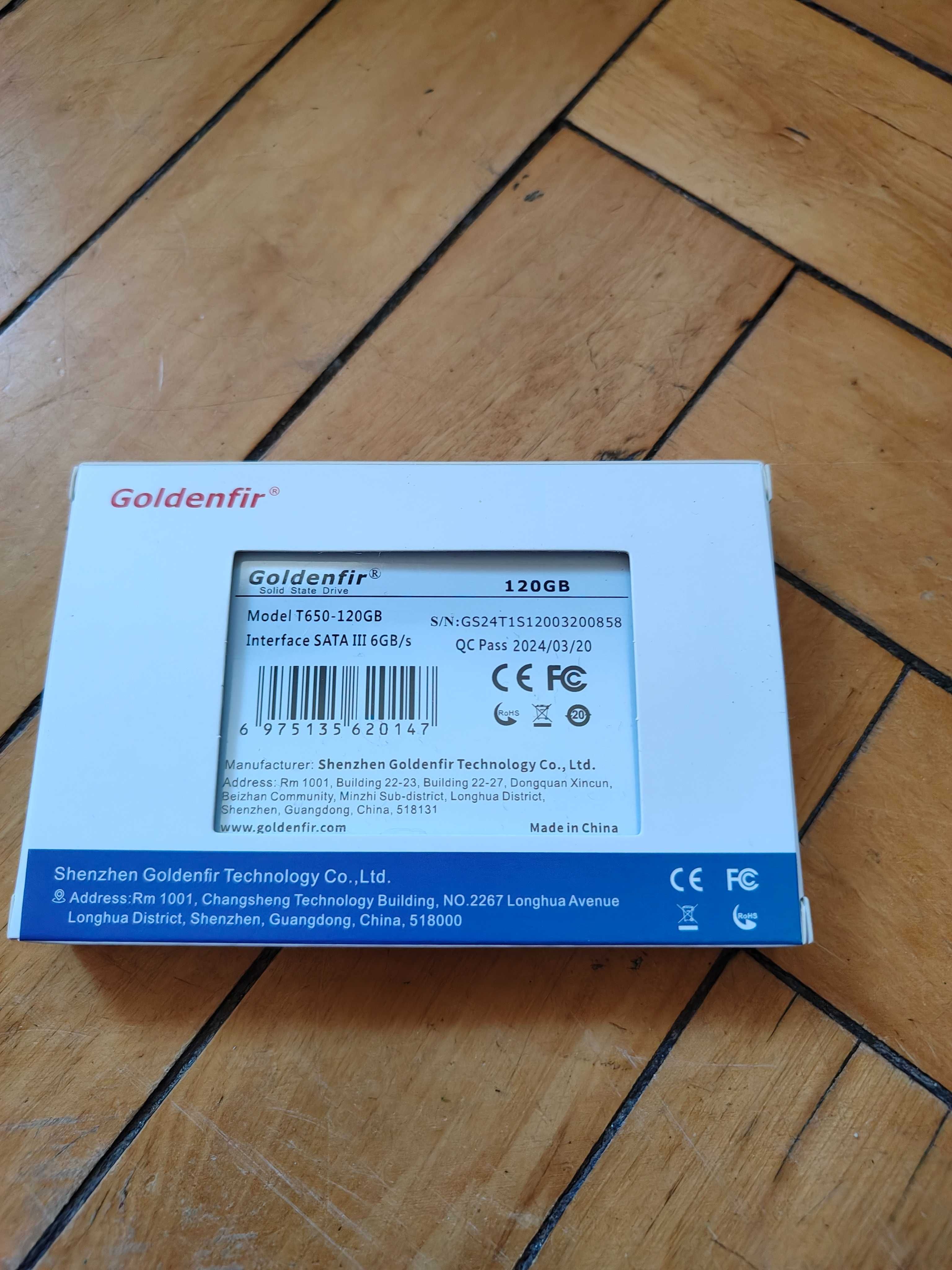 Нові SSD Диски 128 Gb, 120  Gb , Goldenfir , Somnambulist