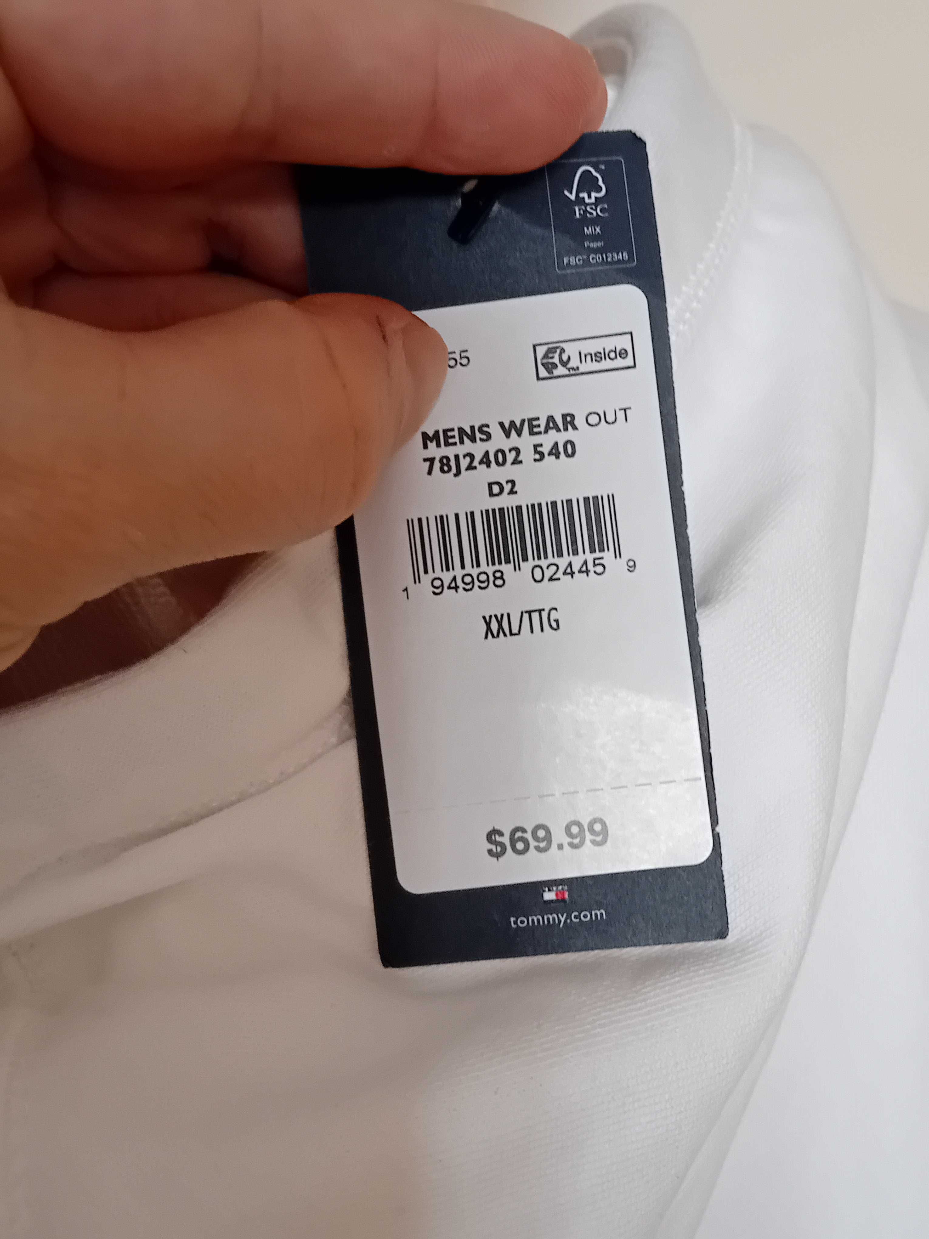 Bluza z kapturem męska Tommy Hilfiger XXL