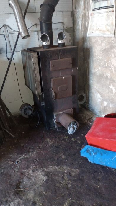 Piec z nadmuchem do garażu.