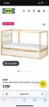 Cama beliche reversível, branco/pinho, 90x200 cm