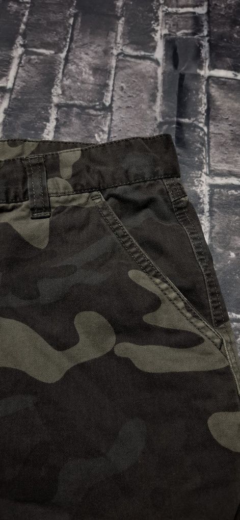 Abercrombie&Fitch spodenki męskie, szorty cargo bojówki militarne moro