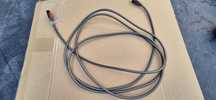 Kabel koncentryczny RCA‑RCA 3 m (RG‑59U 75 Ω), pozłacane wtyki
