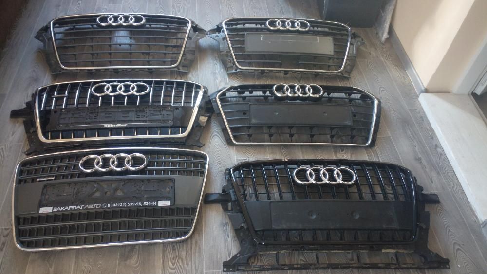 Решітка радіатора з 2016року A3,A4 В9,A5 B9,A6C8,A8,Q3,Q5,Q7,Q8,SQ8 Q4