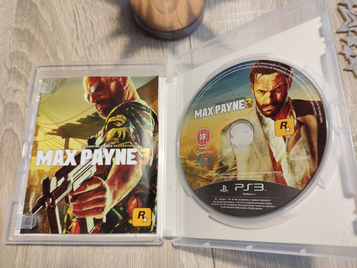 PS3, gra Max Payne 3, wysyłka olx natychmiast