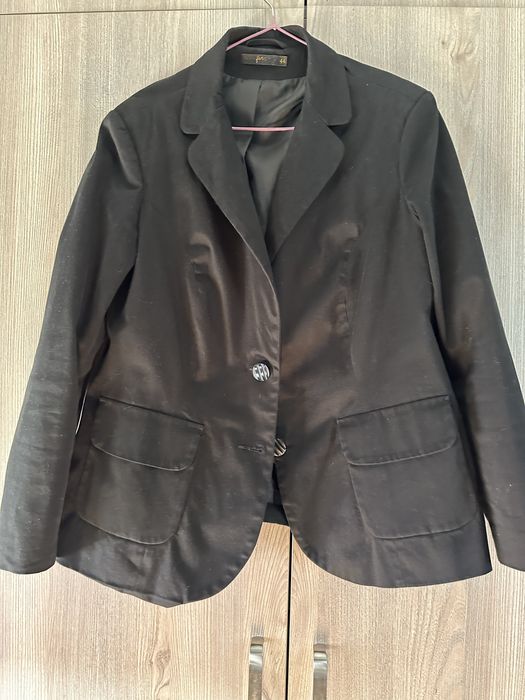 Żakiet narzutka rozmiar 44 czarny