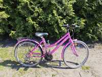 Rower 24 cale dziewczęcy różowy