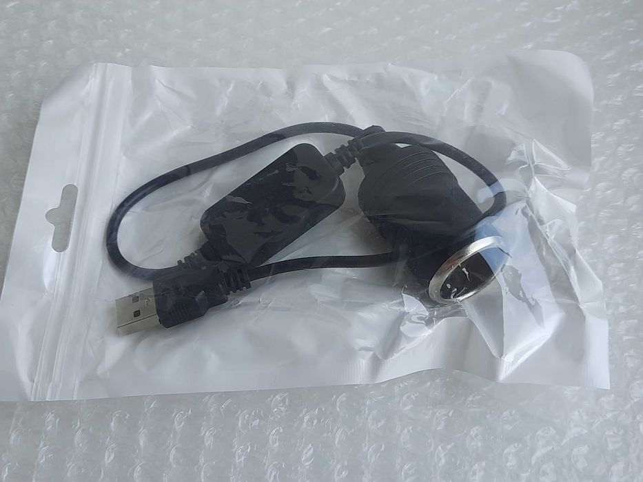 Адаптер USB 5V в 12V для прикурювача, перехідник