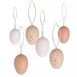 Zawieszki jajka naturalne 5cm 6szt.. DP Craft. Nowy Produkt