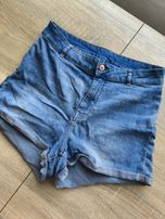 szorty krótkie spodenki jeansowe dżinsowe h&M 40 / 42 / 44