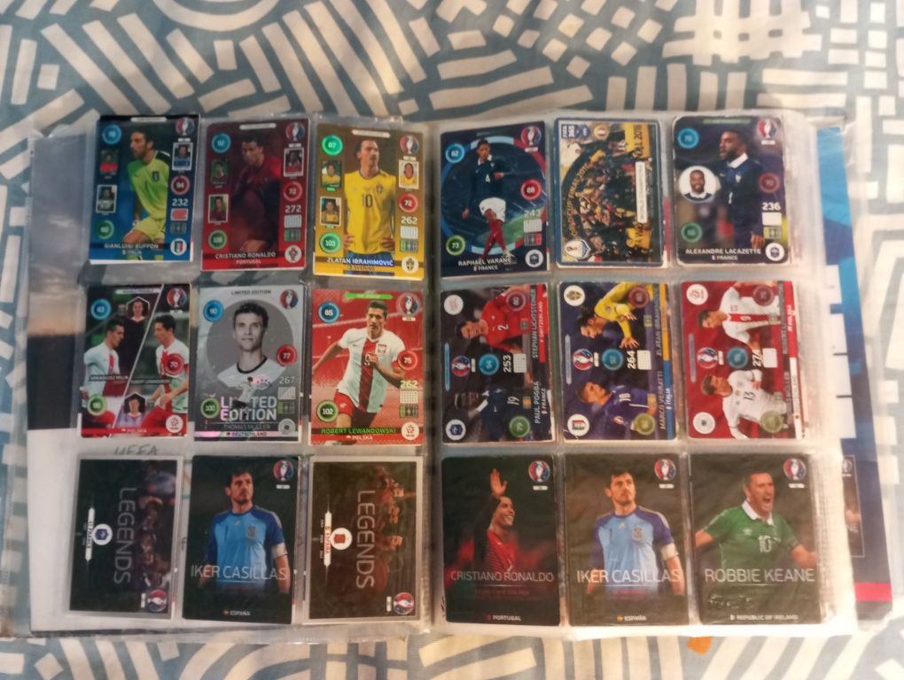 Karty piłkarskie Euro 2016 + Specjalne