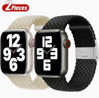 Тканевый ремешок Apple Watch 38/40/41 мм (черный/белый/красный)
