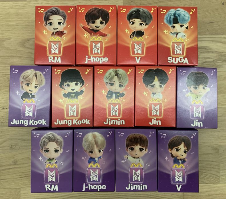 McDonald’s Happy Meal BTS KPOP Tiny Tan [McDonalds] 13 ВИДІВ!!!