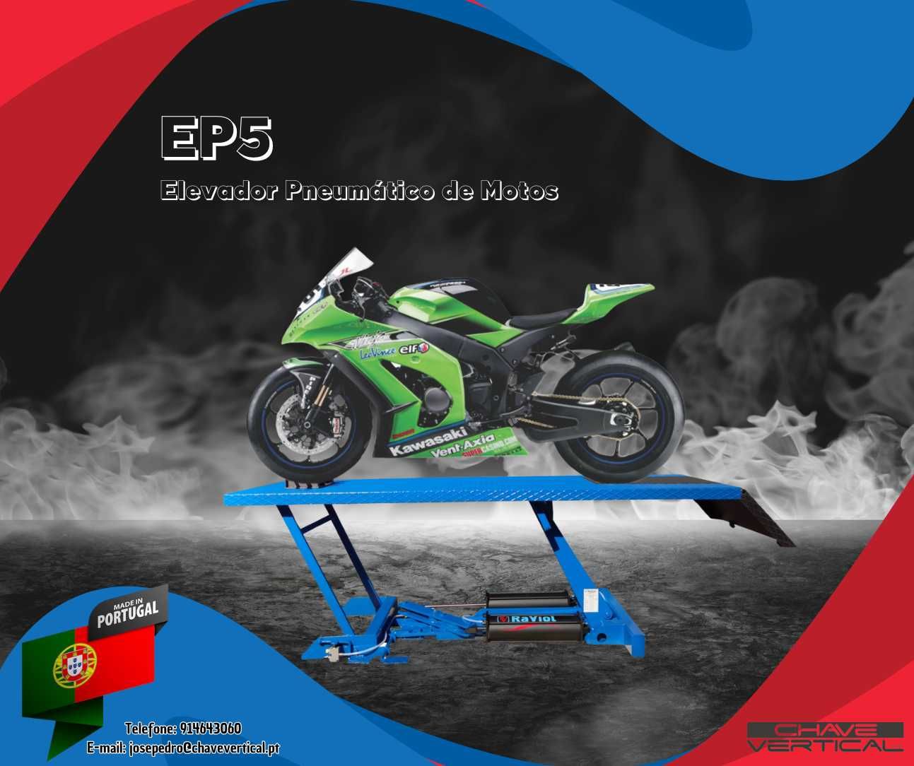 Elevador Pneumático para Motos EP5 500kg RAVIOL   JR19