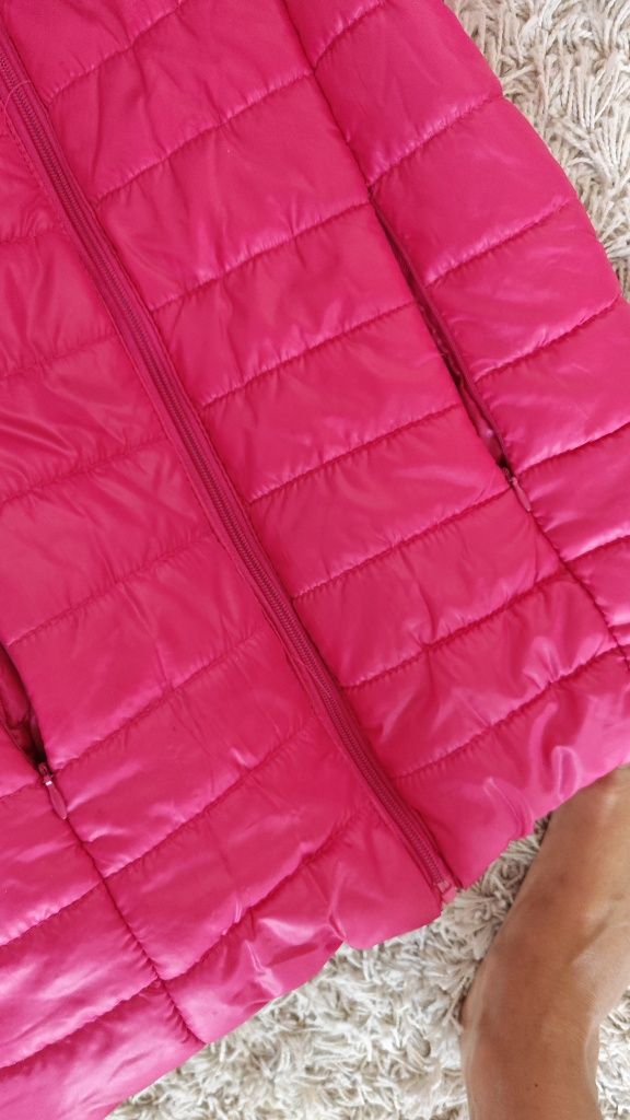 Kurtka pikowana pikówka różowa kurtka przejściowa s