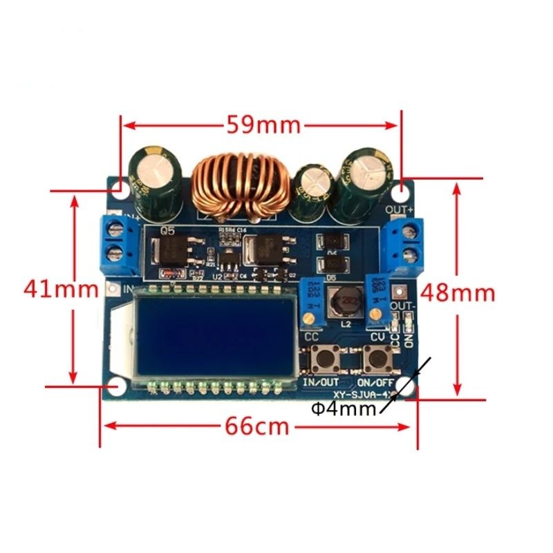 Модуль Dc-Dc 30v_5A Lcd / 1.25-32в_5А електроніка
