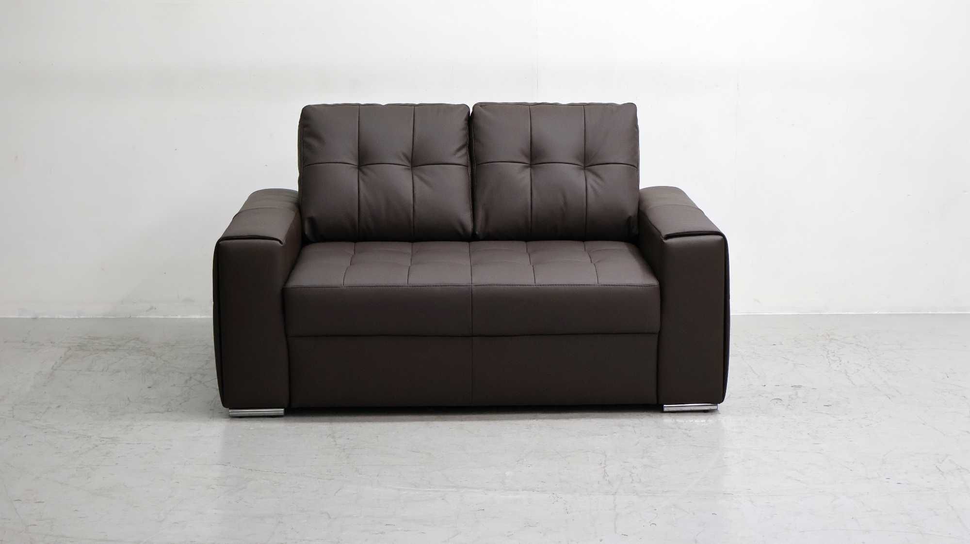 2 osobowa sofa, kanapa, brązowa SKÓRA naturalna 1006 skóra