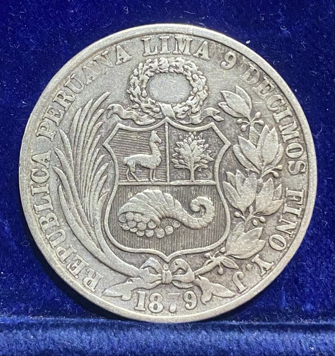 Moeda PERU 1 Sol 1879