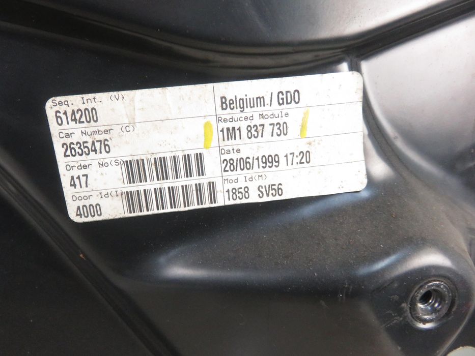 Podnośnik Szyby Prawy Przedni Seat Toledo II