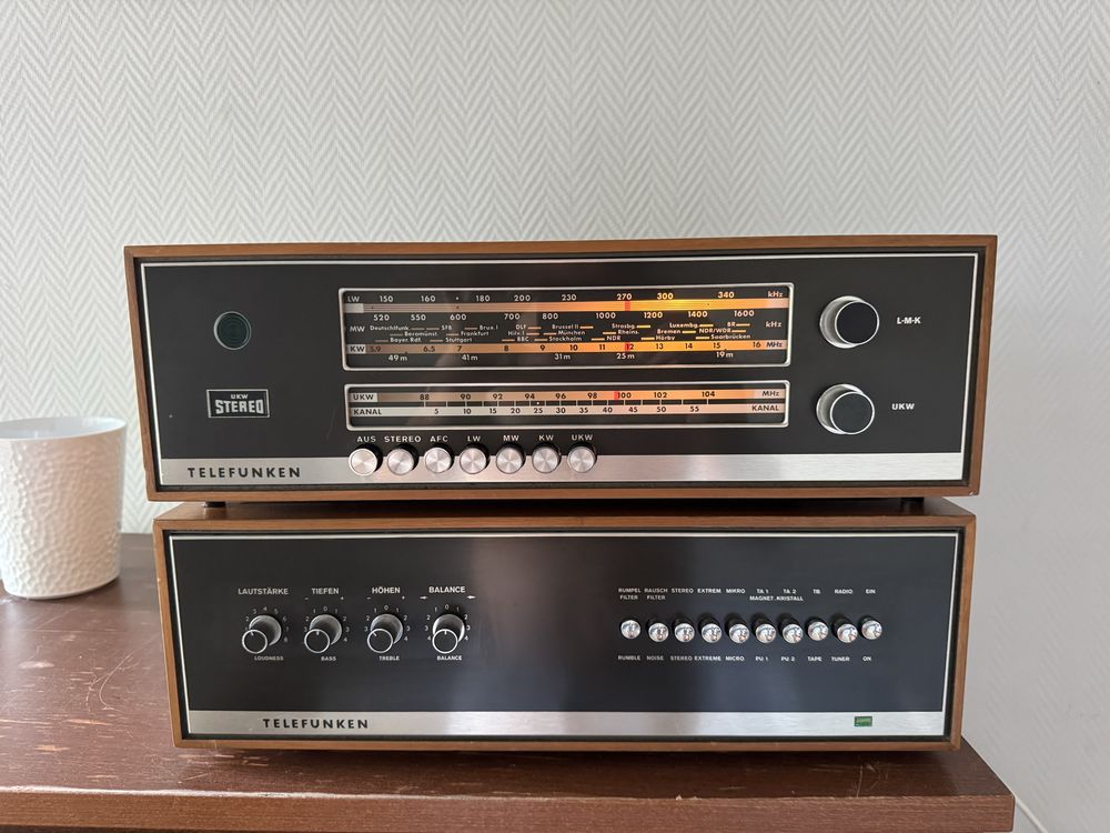 Radio i Wzmacniacz Telefunken T101 + V101 HIFI