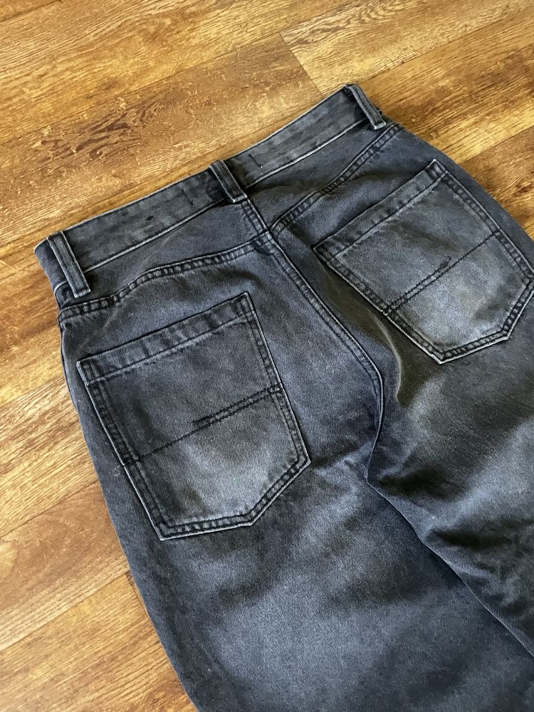 Baggy bershka jeans широкі чорні джинси