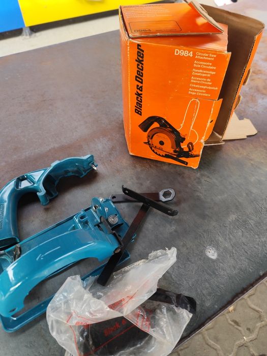 Przystawka, piła Black decker D9984 vintage, DIY