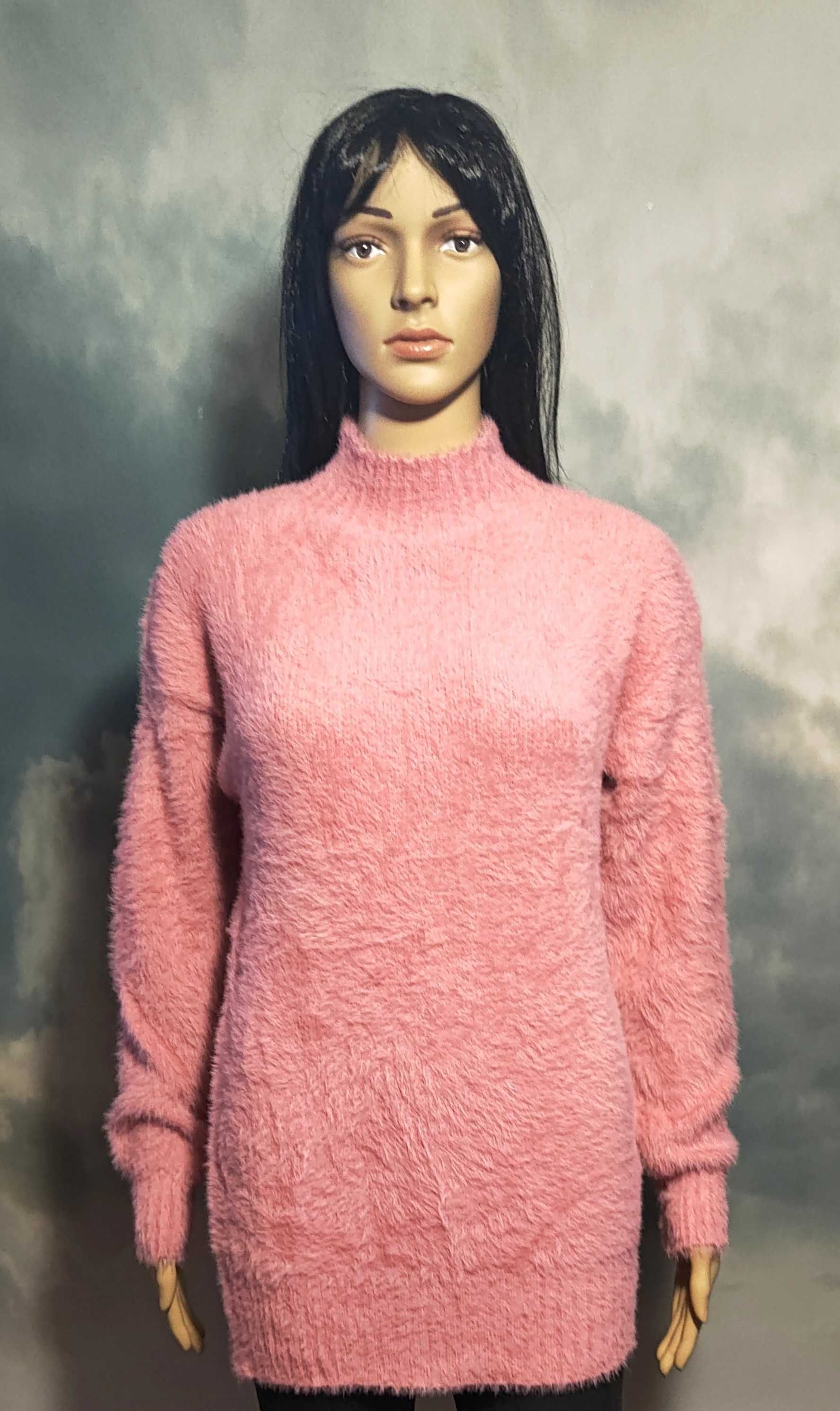 Sweter sweterek ciepłe, lekkie miłe futerko M/L