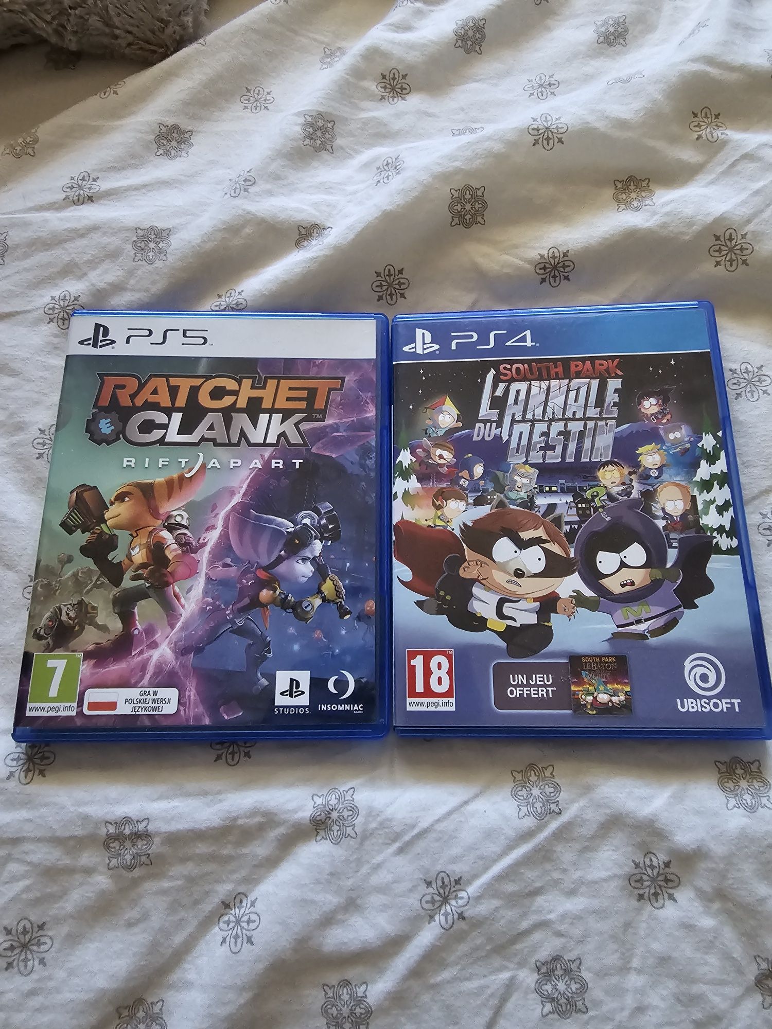 Gry na ps5 i ps4 ratchet clank i south park