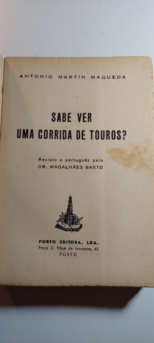 Sabe Ver uma Corrida de Touros - Antonio Martín Maqueda