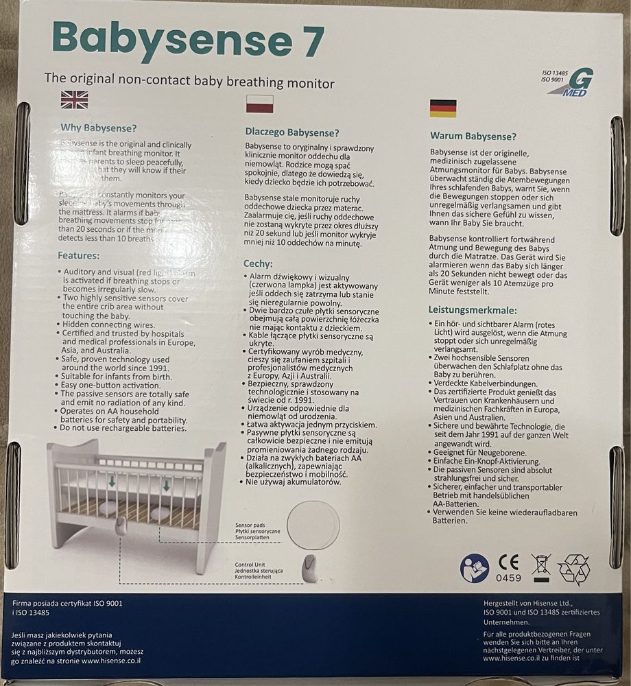 Babysense 7 monitor oddechu