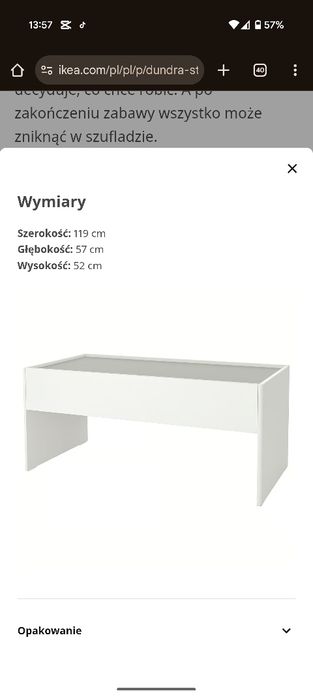 IKEA stolik z szufladą