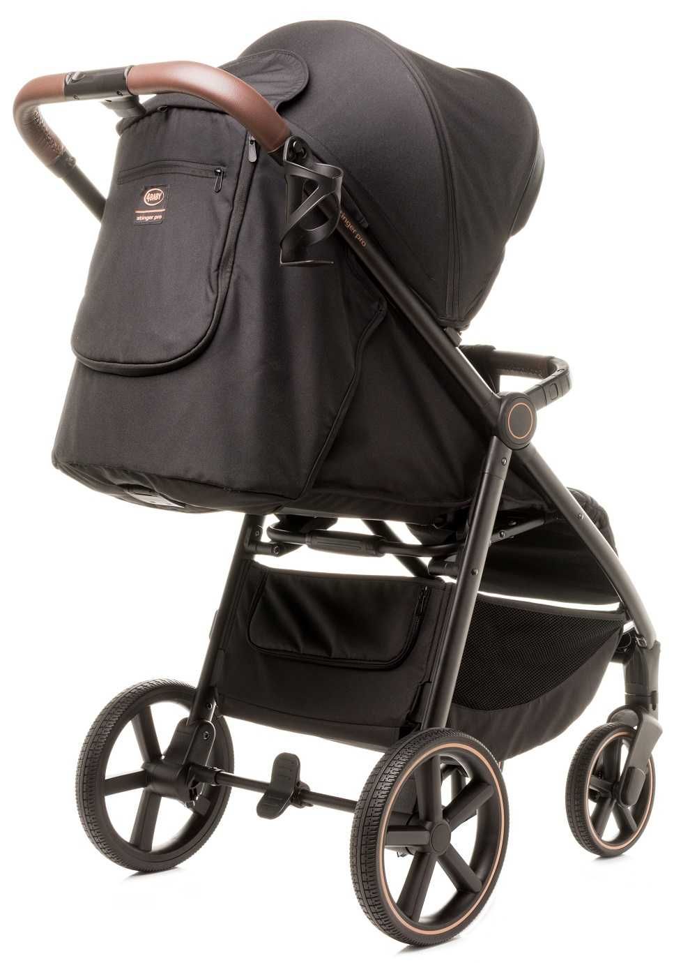 Wózek spacerowy Stinger Pro black 4baby