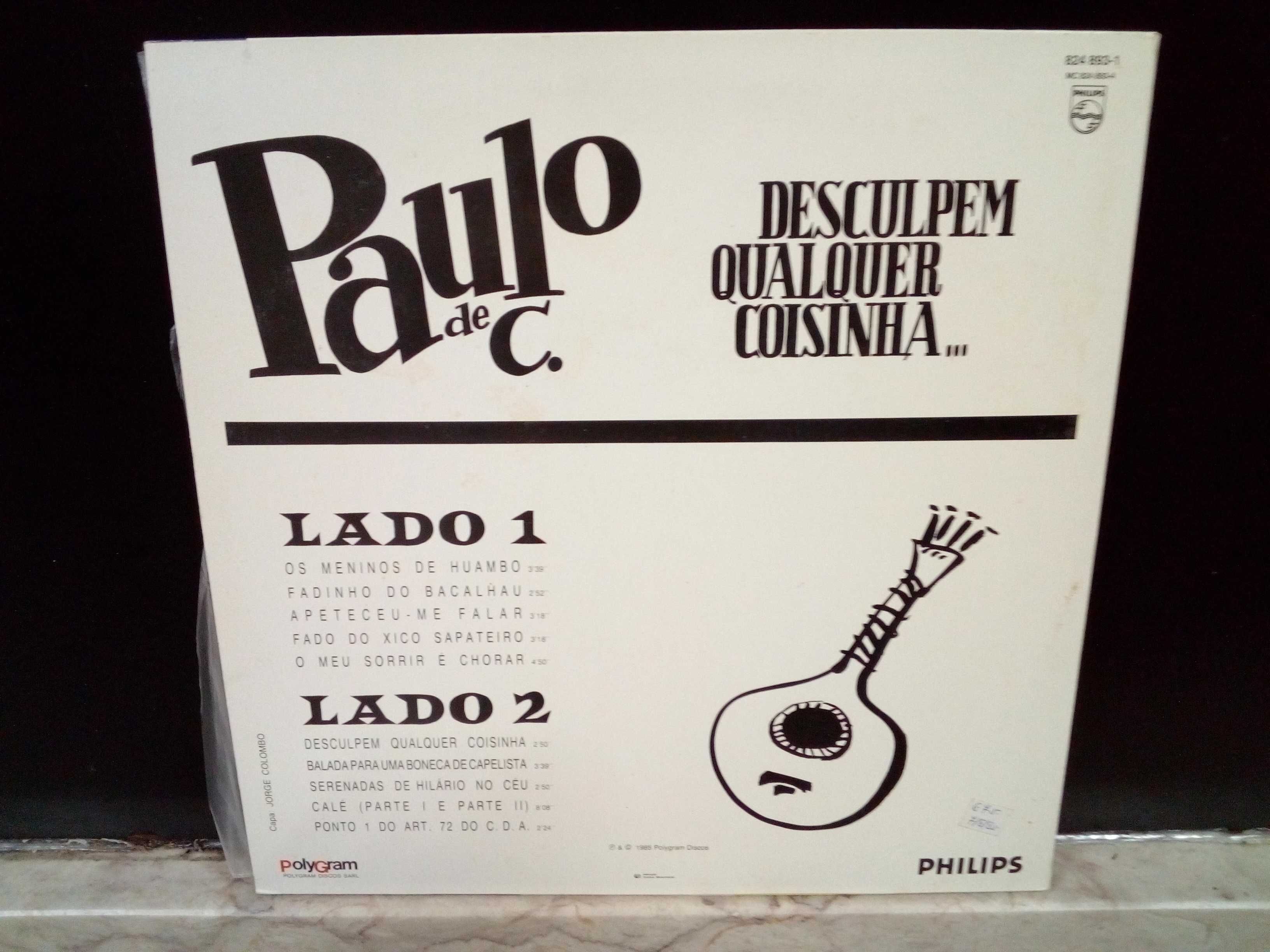 Paulo De Carvalho - Discos de vinil