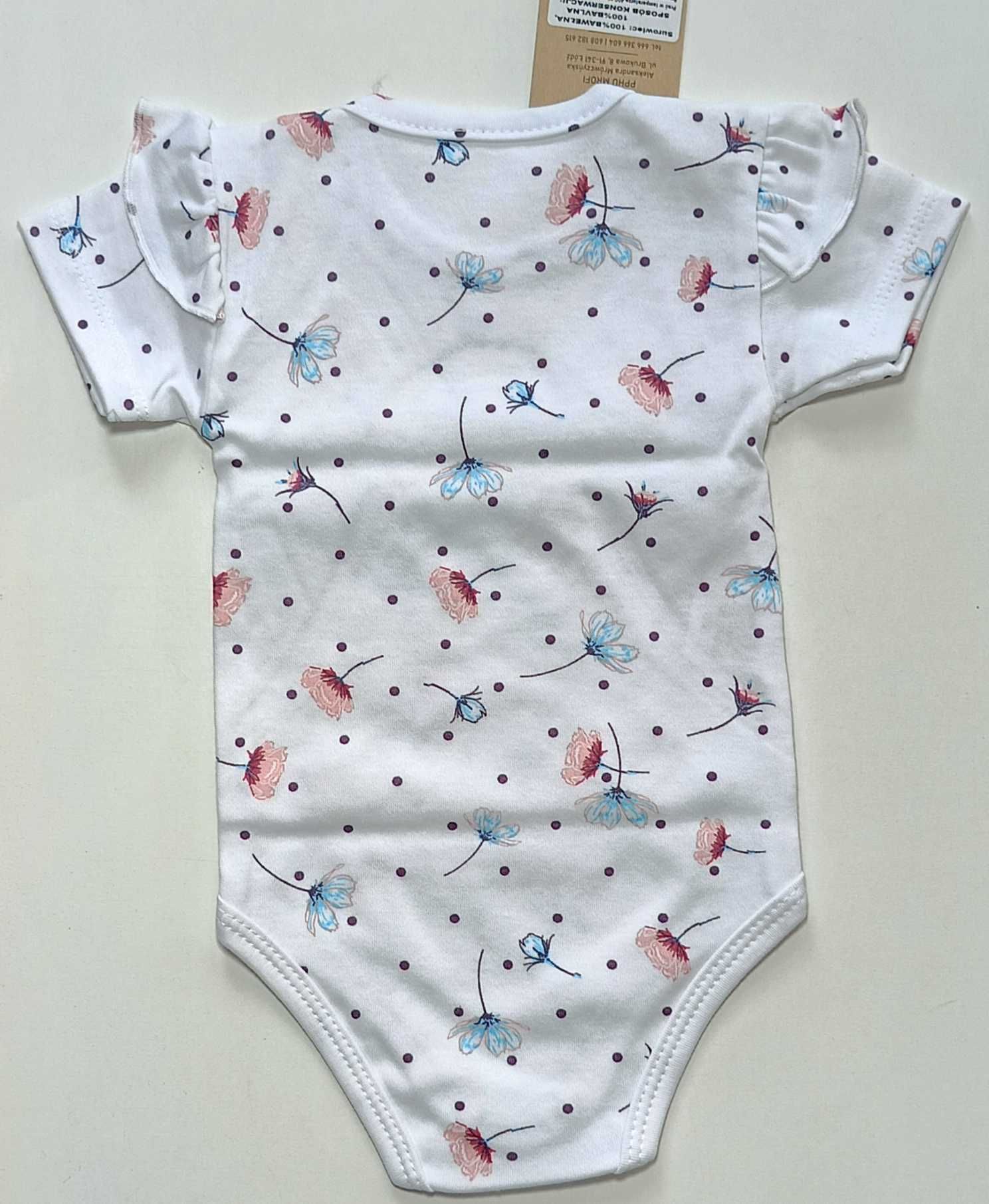 Body MROFI krótki rękaw W GAŁĄZKACH rozmiar 68 cm