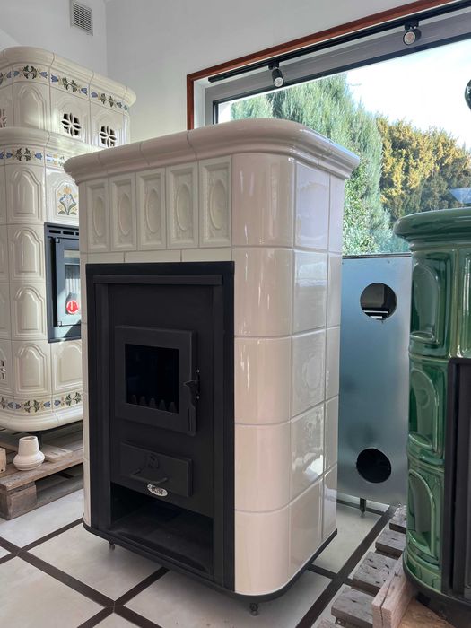 Piec kominek kaflowy z płaszczem wodnym VILLACH Montaż