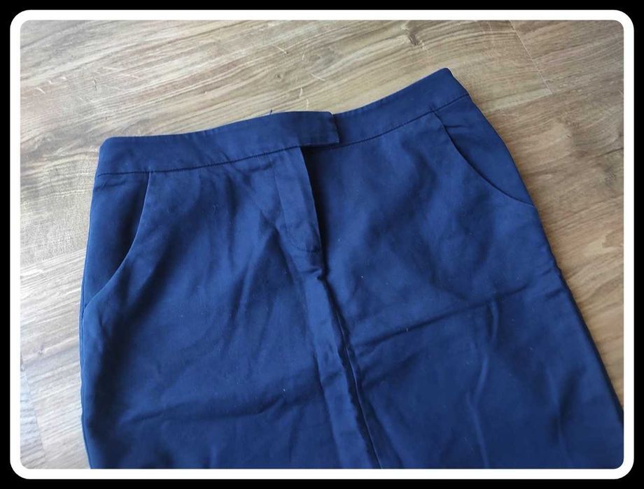 MANGO granatowa spódnica ołówkowa 38 M