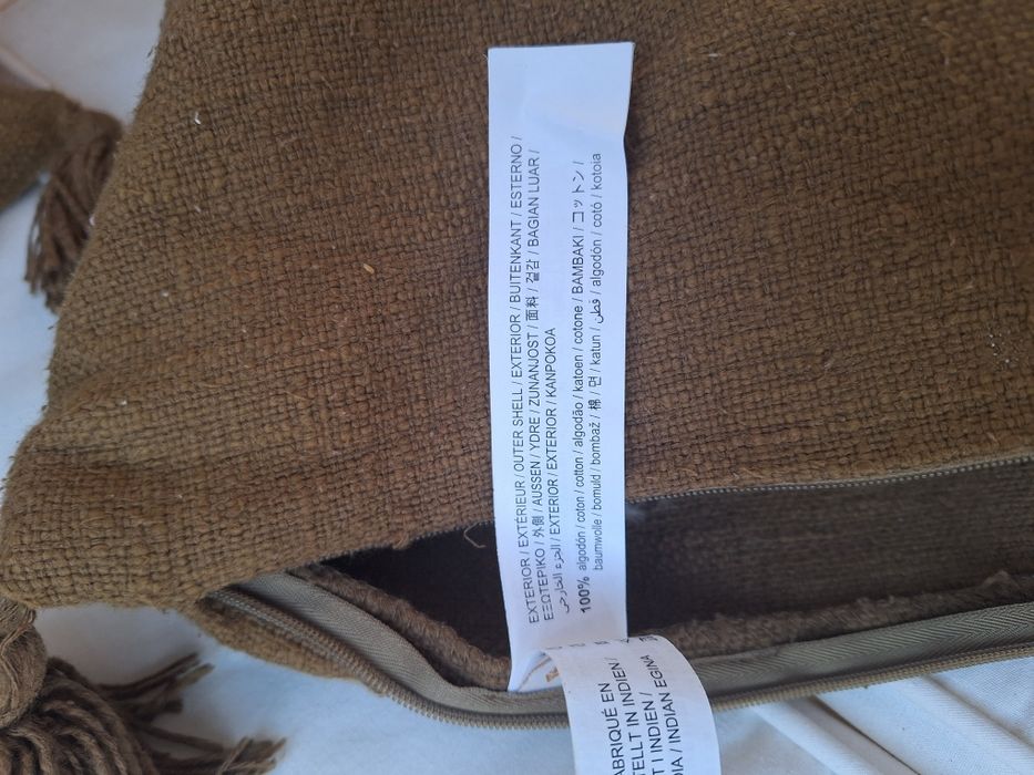 Duas almofadas verde seco Zara home